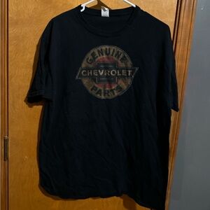 Chevrolet Genuine Chevy Parts  Shirts for Men, Short Sleeve T Shirt Size:L Black